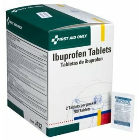 FIRST AID ONLY J432 Ibuprofen, 500PK HV280380254